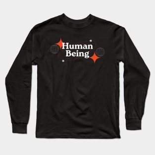 Black Creative Human Being Long Sleeve T-Shirt